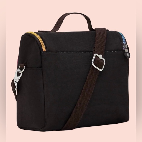 KIPLING Kichirou Lunch Bag Truly Black Rainbow - Picture 3 of 3
